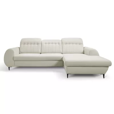 Rozkládací sedačka s úložným prostorem ORILLIA - světlá béžová, pravý roh