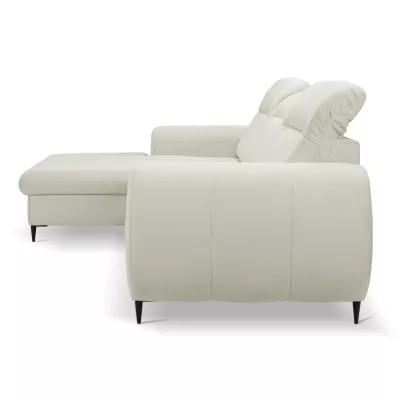 Rozkládací sedačka s úložným prostorem ORILLIA - světlá béžová, levý roh