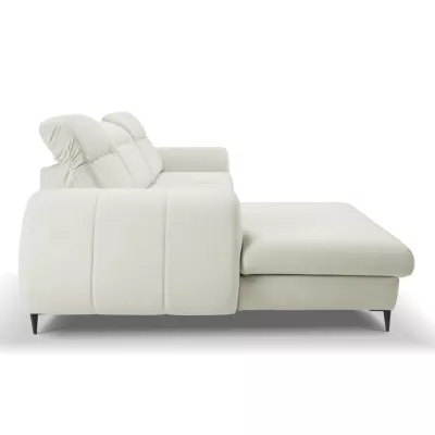 Rozkládací sedačka s úložným prostorem ORILLIA - světlá béžová, levý roh