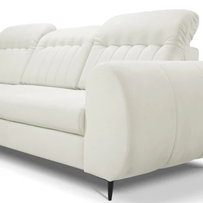 Rozkládací sedačka s úložným prostorem ORILLIA - světlá béžová, levý roh