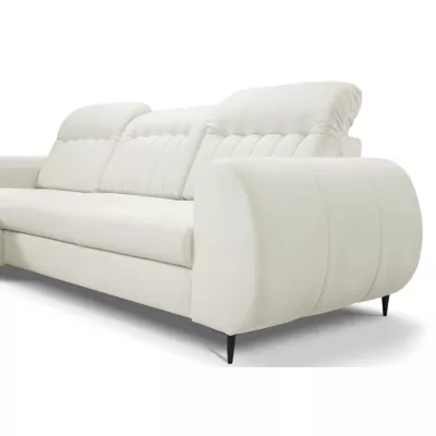 Rozkládací sedačka s úložným prostorem ORILLIA - světlá béžová, levý roh