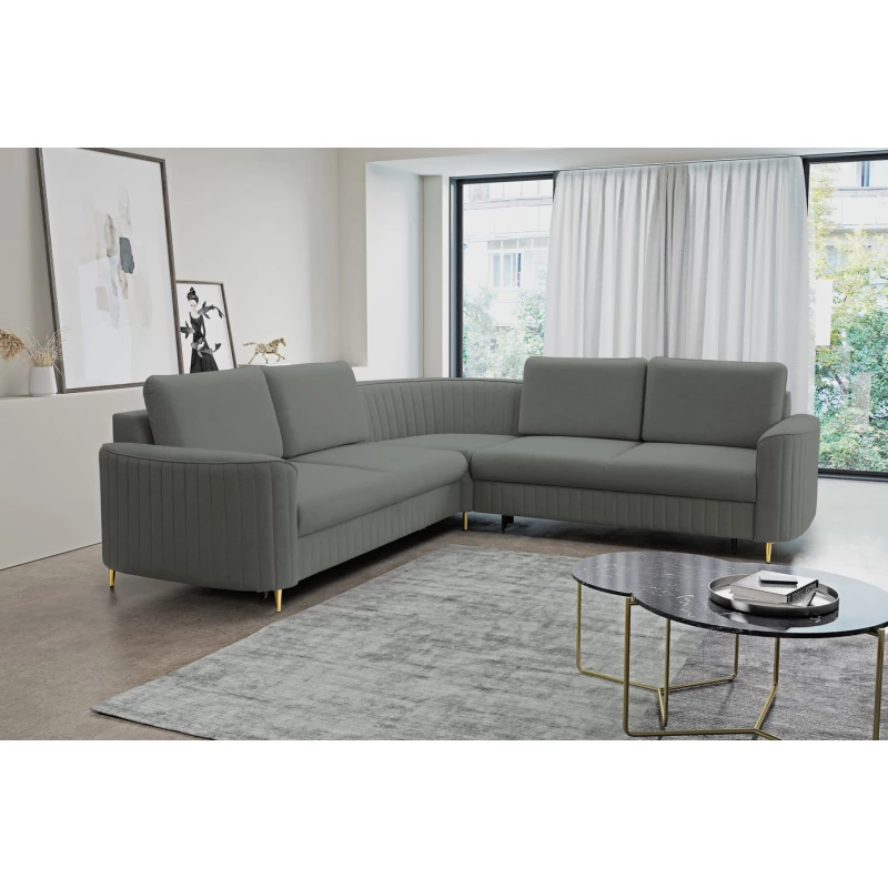 Rozkládací sedačka s úložným prostorem KAMPLO 2 - ocelová šedá