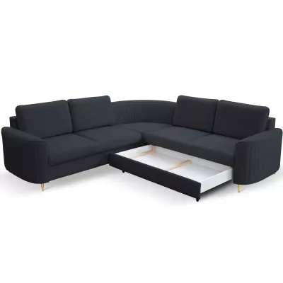 Rozkládací sedačka s úložným prostorem KAMPLO 2 - modrá