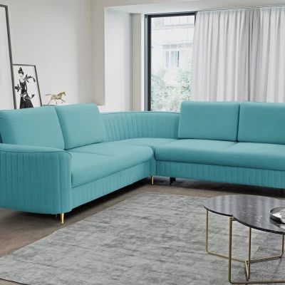 Rozkládací sedačka s úložným prostorem KAMPLO 2 - tyrkysová