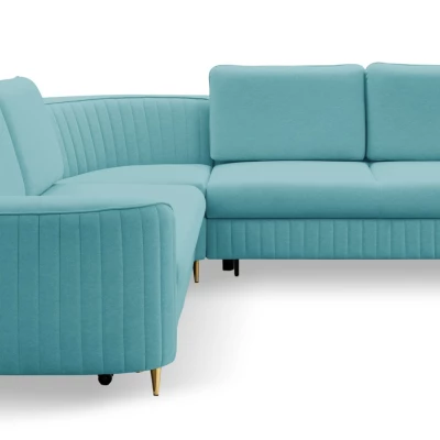 Rozkládací sedačka s úložným prostorem KAMPLO 2 - tyrkysová