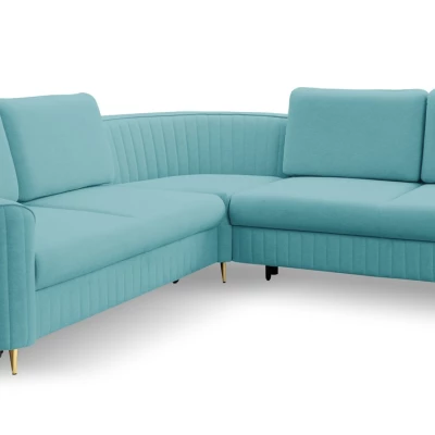 Rozkládací sedačka s úložným prostorem KAMPLO 2 - tyrkysová