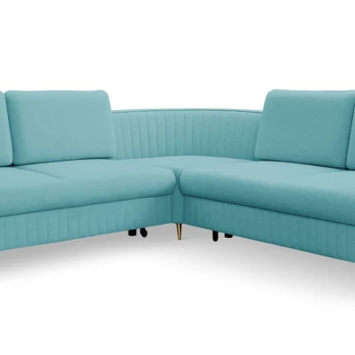 Rozkládací sedačka s úložným prostorem KAMPLO 2 - tyrkysová