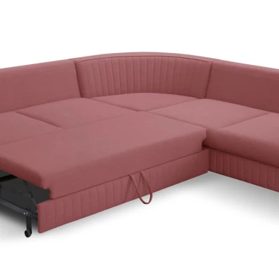 Rozkládací sedačka s úložným prostorem KAMPLO 2 - světlá červená