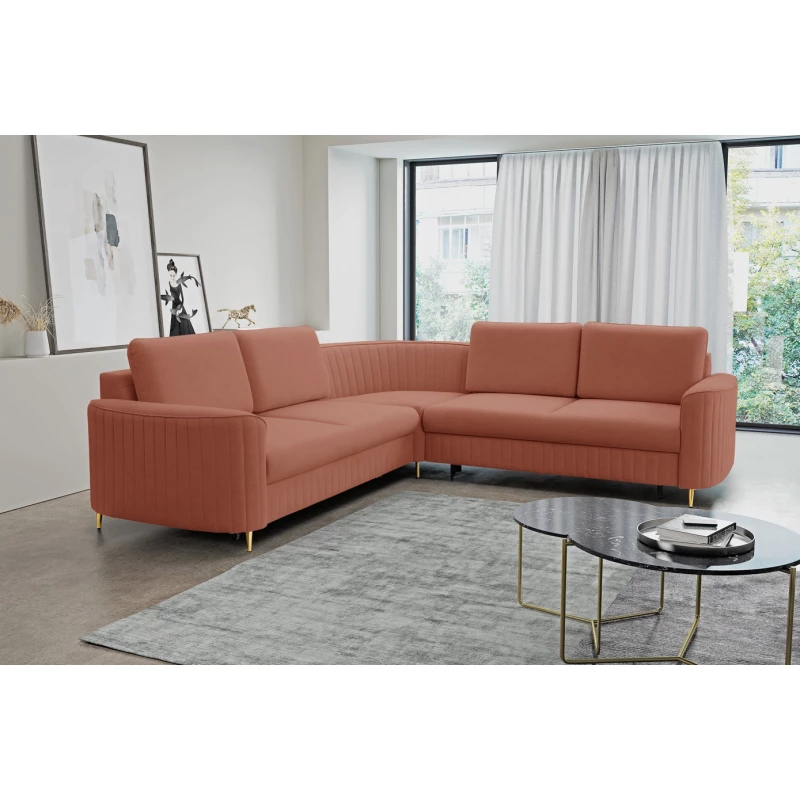 Rozkládací sedačka s úložným prostorem KAMPLO 2 - korálová