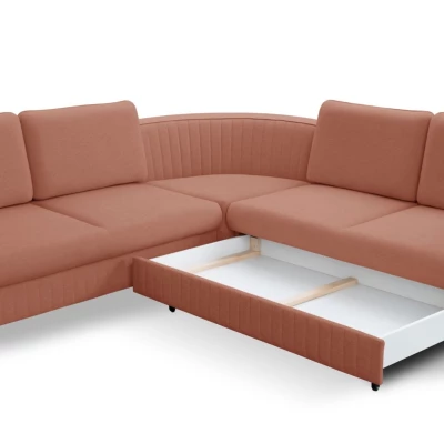 Rozkládací sedačka s úložným prostorem KAMPLO 2 - korálová