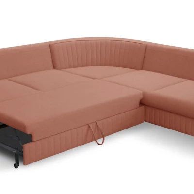 Rozkládací sedačka s úložným prostorem KAMPLO 2 - korálová