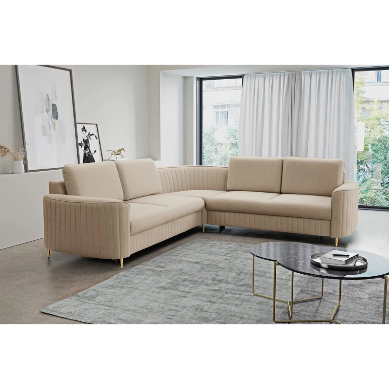 Rozkládací sedačka s úložným prostorem KAMPLO 2 - béžová