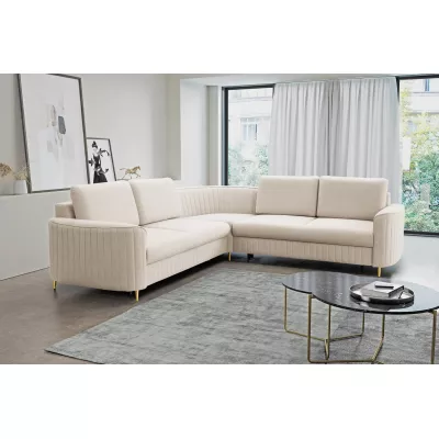 Rozkládací sedačka s úložným prostorem KAMPLO 2 - světlá béžová