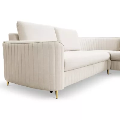 Rozkládací sedačka s úložným prostorem KAMPLO 2 - světlá béžová