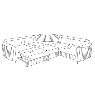 Rozkládací sedačka s úložným prostorem KAMPLO 2 - korálová