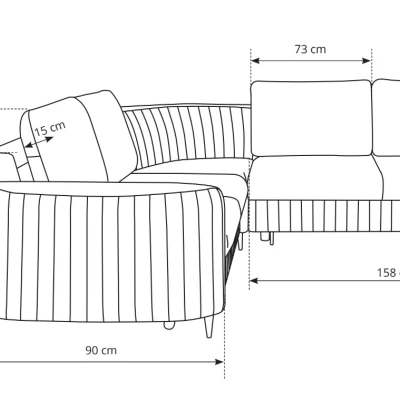 Rozkládací sedačka s úložným prostorem KAMPLO 2 - světlá béžová