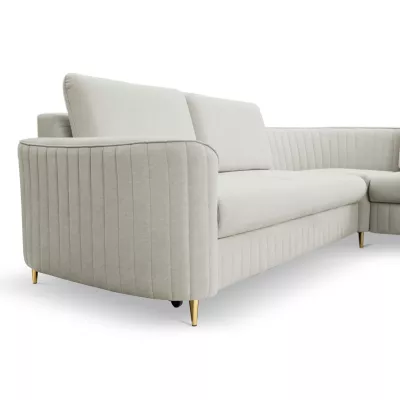 Rozkládací sedačka s úložným prostorem KAMPLO 2 - šedobéžová