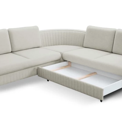 Rozkládací sedačka s úložným prostorem KAMPLO 2 - šedobéžová