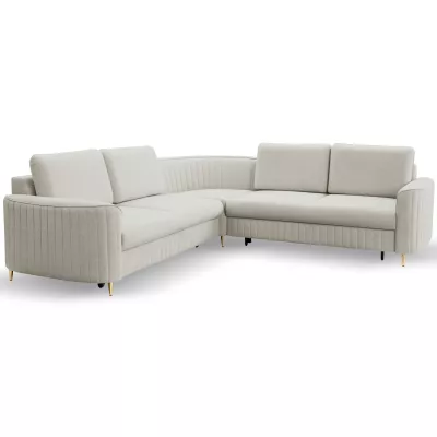 Rozkládací sedačka s úložným prostorem KAMPLO 2 - šedobéžová