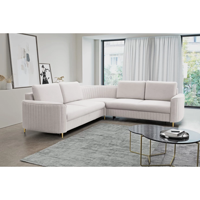 Rozkládací sedačka s úložným prostorem KAMPLO 2 - světlá šedá