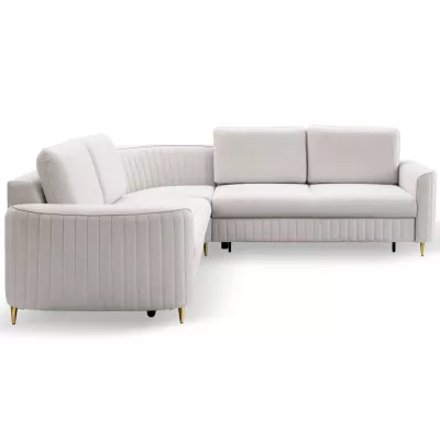 Rozkládací sedačka s úložným prostorem KAMPLO 2 - světlá šedá