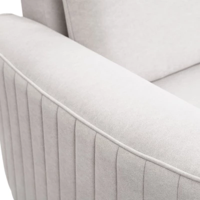 Rozkládací sedačka s úložným prostorem KAMPLO 2 - světlá šedá