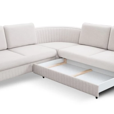 Rozkládací sedačka s úložným prostorem KAMPLO 2 - světlá šedá