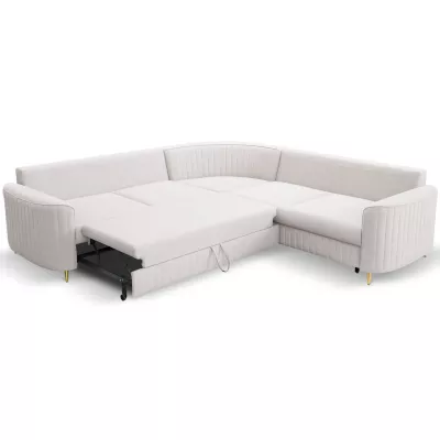 Rozkládací sedačka s úložným prostorem KAMPLO 2 - světlá šedá