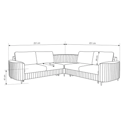 Rozkládací sedačka s úložným prostorem KAMPLO 2 - šedobéžová