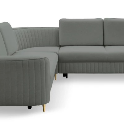 Rozkládací rohová sedačka KAMPLO 1 - ocelová šedá