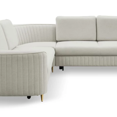 Rozkládací rohová sedačka KAMPLO 1 - šedobéžová