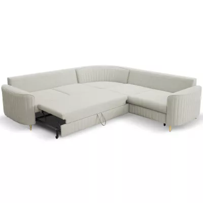 Rozkládací rohová sedačka KAMPLO 1 - šedobéžová