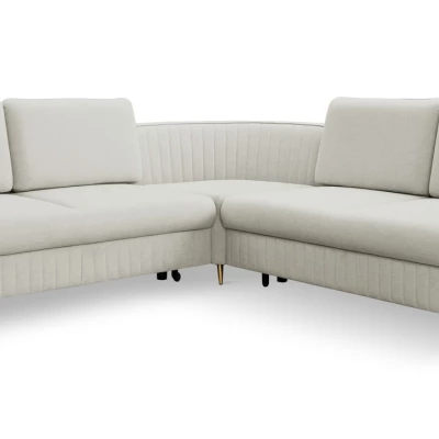 Rozkládací rohová sedačka KAMPLO 1 - šedobéžová