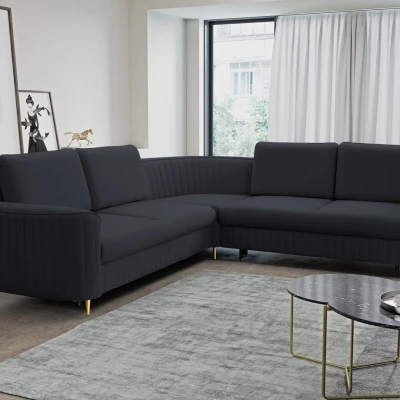 Rozkládací rohová sedačka KAMPLO 1 - modrá