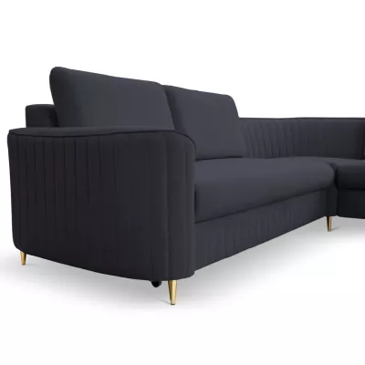 Rozkládací rohová sedačka KAMPLO 1 - modrá