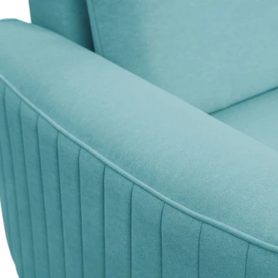 Rozkládací rohová sedačka KAMPLO 1 - tyrkysová