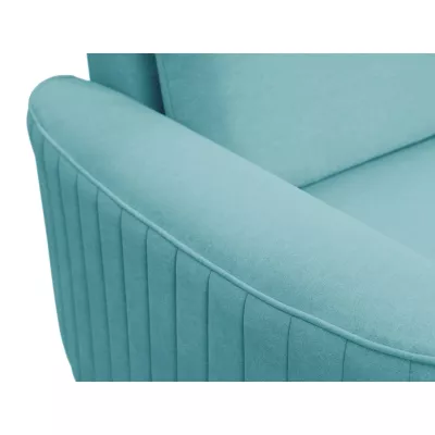 Rozkládací rohová sedačka KAMPLO 1 - tyrkysová