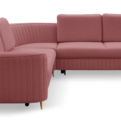 Rozkládací rohová sedačka KAMPLO 1 - světlá červená