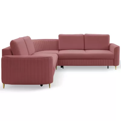 Rozkládací rohová sedačka KAMPLO 1 - světlá červená