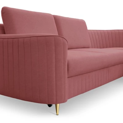 Rozkládací rohová sedačka KAMPLO 1 - světlá červená