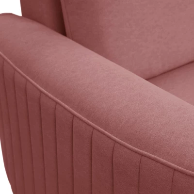 Rozkládací rohová sedačka KAMPLO 1 - světlá červená