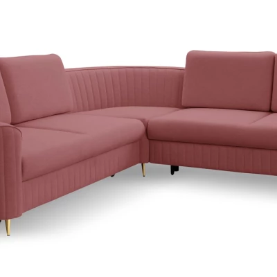 Rozkládací rohová sedačka KAMPLO 1 - světlá červená