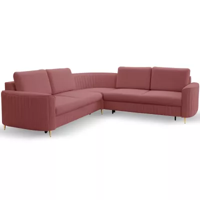 Rozkládací rohová sedačka KAMPLO 1 - světlá červená