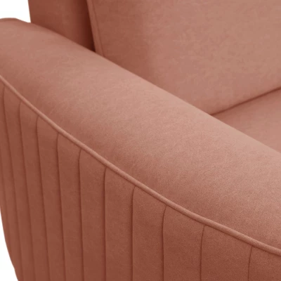 Rozkládací rohová sedačka KAMPLO 1 - korálová