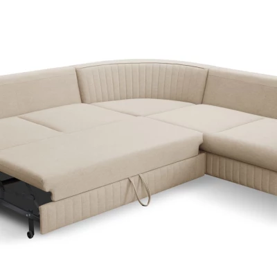 Rozkládací rohová sedačka KAMPLO 1 - béžová