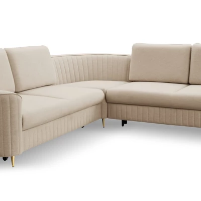 Rozkládací rohová sedačka KAMPLO 1 - béžová