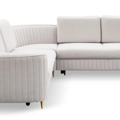 Rozkládací rohová sedačka KAMPLO 1 - světlá šedá