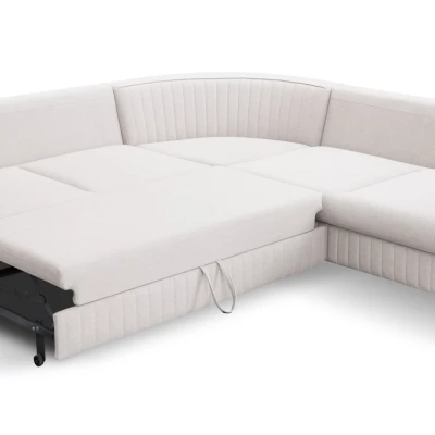 Rozkládací rohová sedačka KAMPLO 1 - světlá šedá