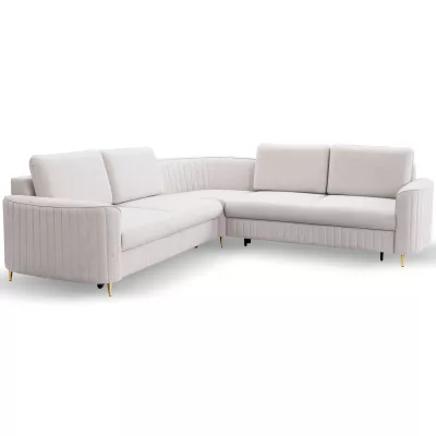 Rozkládací rohová sedačka KAMPLO 1 - světlá šedá