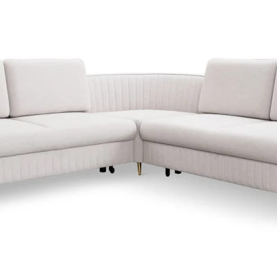 Rozkládací rohová sedačka KAMPLO 1 - světlá šedá